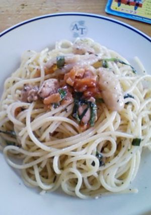 鶏と梅干の冷たいパスタ-レシピのメイン写真