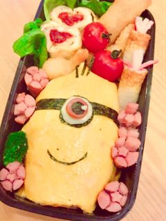 ミニオン キャラ弁 〜オムライス風〜-レシピのメイン写真