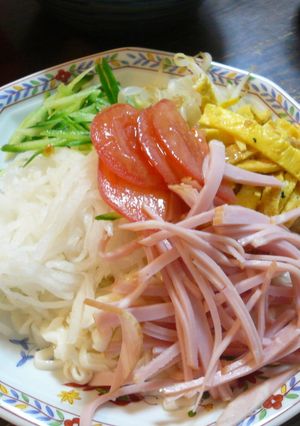 ロカボ麺☆冷やし中華風-レシピのメイン写真