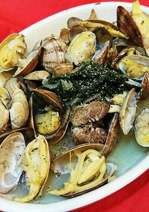 レンジで♪あさりの新玉ねぎ蒸し→パスタに-レシピのメイン写真