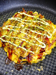 糖質オフ!お好み焼き風アスパラベーコン-レシピのメイン写真