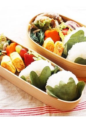 柏餅風のおにぎり　キャラ弁 こどもの日-レシピのメイン写真