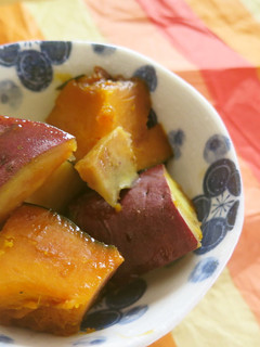 余った蜜で★かぼちゃとさつまいもの黒蜜煮-レシピのメイン写真