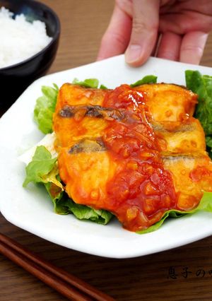 サーモンのチリソース煮-レシピのメイン写真