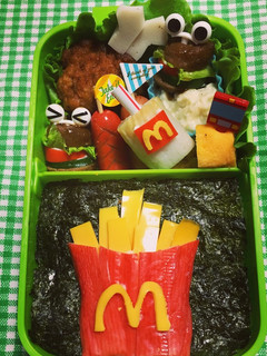 キャラ?デコ弁 息子用マクドナルド弁当-レシピのメイン写真