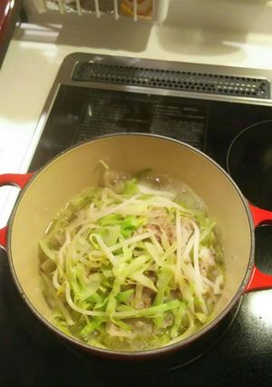 豚バラキャベツ蒸し-レシピのメイン写真