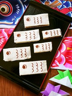 こどもの日☆HMで簡単鯉のぼりどら焼き。-レシピのメイン写真