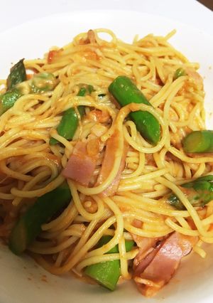 トマトパスタ〜チーズとアスパラベーコン〜-レシピのメイン写真