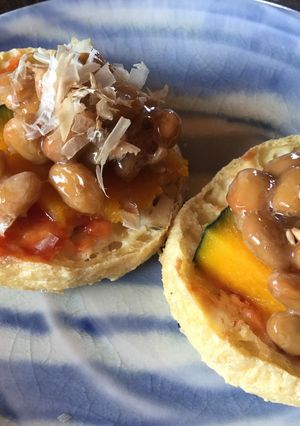納豆とかぼちゃのがんもバーガー-レシピのメイン写真