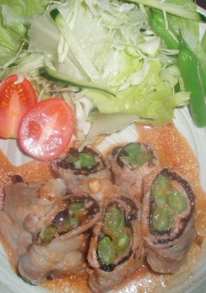 豚ロースのチーズいんげんまいてまいて-レシピのメイン写真