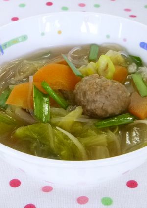 肉団子と春雨のスープ-レシピのメイン写真