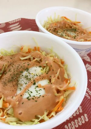 レンジで簡単＊キャベツのすごもり卵-レシピのメイン写真