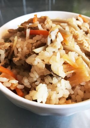 ホタテの炊き込みご飯-レシピのメイン写真