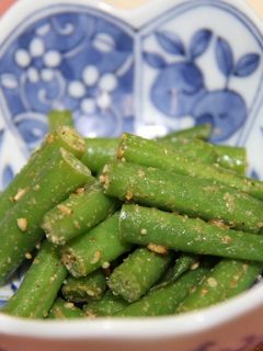 さやいんげんのごま和え-レシピのメイン写真