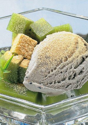 抹茶寒天のアイス寄せ-レシピのメイン写真