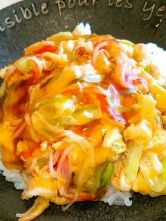 カニカマ*白ネギの天津飯風♡-レシピのメイン写真
