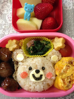 くまさんのデコお弁当ʕ•ᴥ•ʔ-レシピのメイン写真