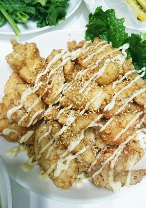 甘っから。とりむね。レタス包む?-レシピのメイン写真