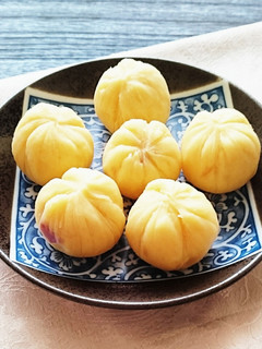 薩摩芋と林檎の茶巾-レシピのメイン写真
