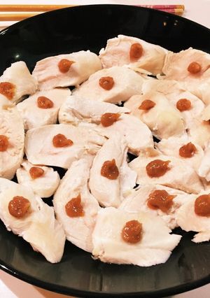 ダイエットに！超簡単しっとり梅鳥ささみ！-レシピのメイン写真