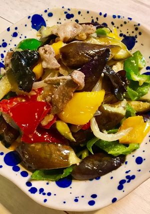 茄子とピーマン★キクラゲの中華風味噌炒め-レシピのメイン写真