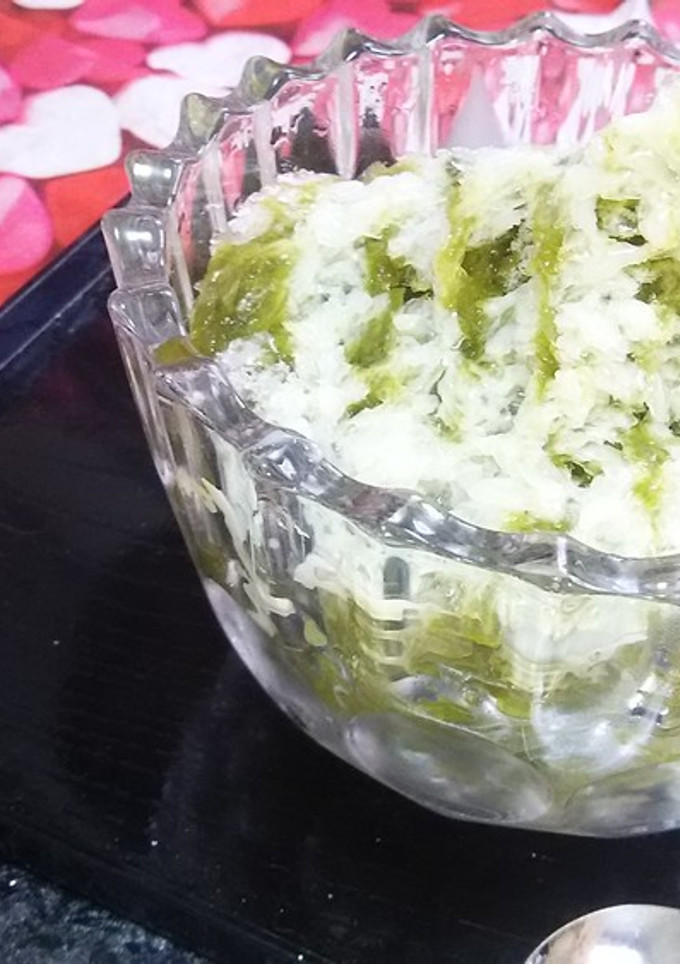 おうちカフェ☆濃厚宇治抹茶かき氷-レシピのメイン写真