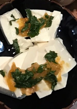 簡単一品 梅しそ豆腐-レシピのメイン写真