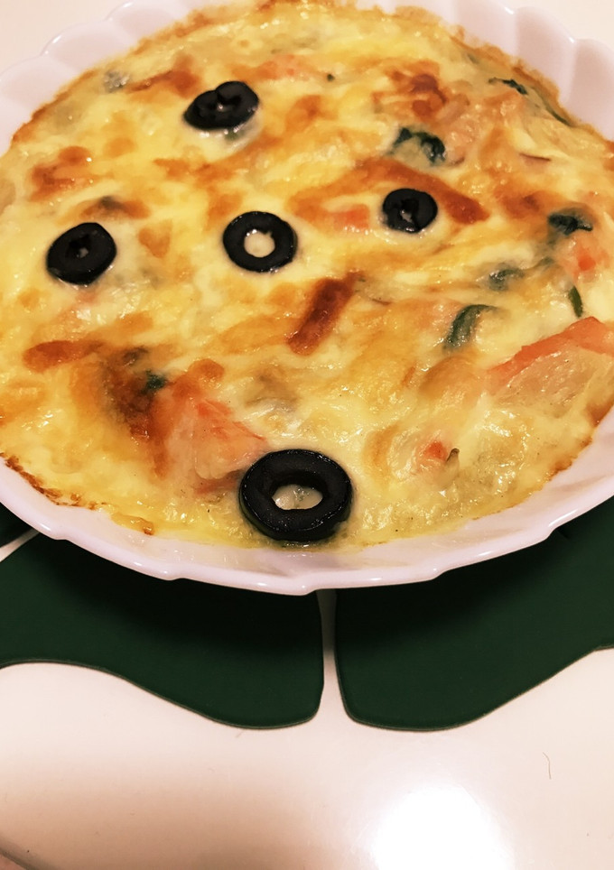 サーモンとほうれん草の簡単豆乳グラタン-レシピのメイン写真