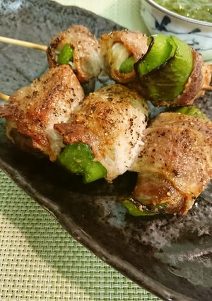 椎茸とピーマンの豚肉串焼き-レシピのメイン写真