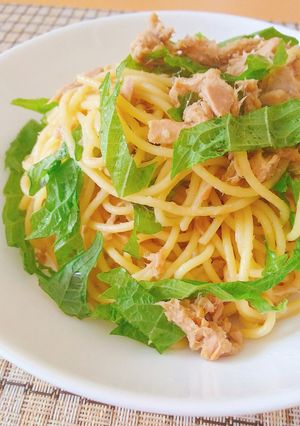 【龍愛】ツナと大葉のあっさりパスタ-レシピのメイン写真