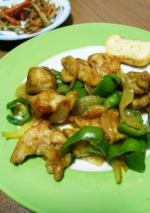 子ども大好き♪鶏肉とピーマンのカレー炒め-レシピのメイン写真