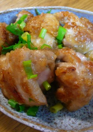 食べ過ぎ注意☆鶏肉のねぎマヨポン炒め-レシピのメイン写真