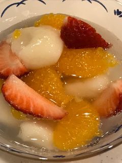柔らかトゥルン白玉団子の、みかん缶ソーダ-レシピのメイン写真