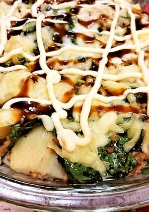 簡単★絶品【ポテトン(芋&豚)チーズ焼】-レシピのメイン写真