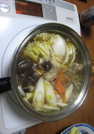 料理のための清酒を使った鶏ごぼう鍋♪-レシピのメイン写真