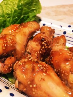 ずぼらさんの手羽元の甘辛煮-レシピのメイン写真