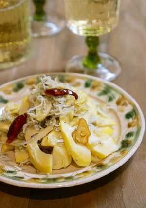 たけのことしらすのペペロンチーノ風-レシピのメイン写真