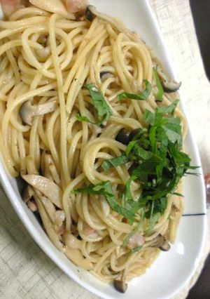 しめじとベーコンのパスタ＊柚子胡椒風味-レシピのメイン写真