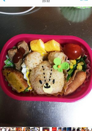 ルルロロ くまのがっこう キャラ弁-レシピのメイン写真
