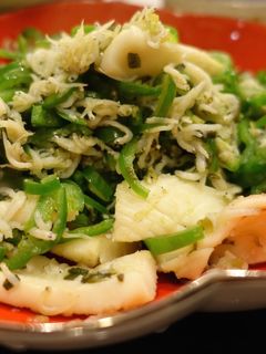 糖質制限食 イカとしらすピーマン炒め-レシピのメイン写真