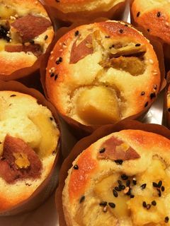 ホットケーキミックスさつまいもマフィン-レシピのメイン写真