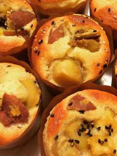 ホットケーキミックスさつまいもマフィン-レシピのメイン写真