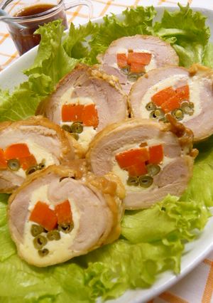 大葉とチーズで旨さ倍増★チキンロール♪-レシピのメイン写真