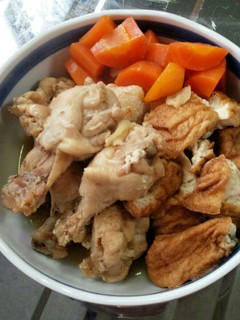時短♪厚揚げ豆腐&手羽元 本つゆ簡単煮物-レシピのメイン写真