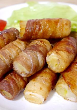 甘辛醤油ダレの長ねぎ豚肉巻き-レシピのメイン写真
