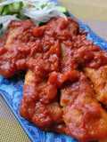 チーズとろ～り豚肉のトマト煮