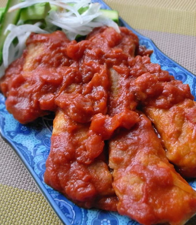 チーズとろ~り豚肉のトマト煮-レシピのメイン写真