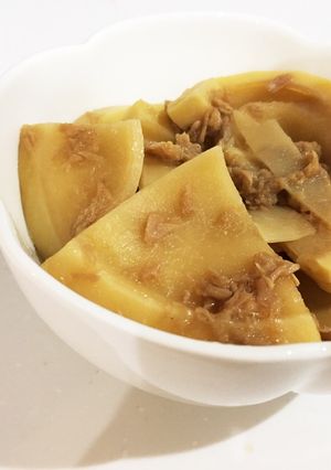 麺つゆで簡単に☆タケノコとツナの煮物-レシピのメイン写真