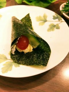たまごサラダの手巻き寿司-レシピのメイン写真