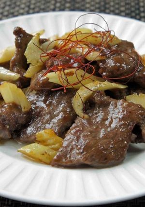 牛肉とセロリの炒め物-レシピのメイン写真
